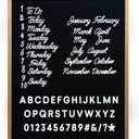 Felt Like Sharing Large Felt Letter Board 24x30in  Changeable Letter Board for Home & Cute Office Supplies  Message Board with 3 Sets of Letters (24"x30", Black)