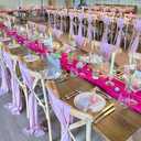 6Pack Hot Pink Cheesecloth Table Runner Boho Gauze Cheese Cloth Table Runners Sheer Emerald Green Table Runners for Wedding Party Baby Shower Birthday Home Decor
