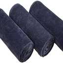 Gym Towels for Men & Women Microfiber Sports Towel Set Fast Drying & Absorbent Workout Sweat Towels for Fitness,Yoga, Golf,Camping 3-Pack Gift Present (Grayx3)