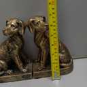 Decorative Bookends for Shelves, Dog Book Ends for Heavy Books, Labrador Retriever Statues Bookends for Heavy Books with Anti-Slip Base Book Holders for Home Office Decor (Gold)