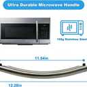 DE94-02933A Microwave Door Handle Compatible with Samsung Microwave Replace ME19R7041FS DE64-02522A DE94-04309A ME16A4021AS ME21R7051SS ME17R7021ES ME18H704SFS ME16H702SES SMH1816S SMH1926S