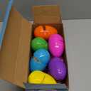 12 Pack Large Easter Eggs  3.74'' Bright Plastic Fillable Eggs for Easter Egg Hunt, Party Favors, Surprise Gifts