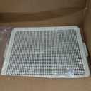 BANU Puppy Pee Pad Holder Indoor Outdoor Dog Potty Toilet Training Tray 20" x 16" for Small and Medium Dogs (Ivory)