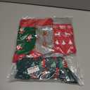 HSELL Mens Fun Patterned Dress Socks Funny Novelty Crazy Design Cotton Socks Gift for Men (One Size, 4 Pairs - Christmas)