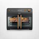 Ninja | French Door Premier Air fry Oven | 10-in-1 functions | 20.3-qt capacity | 5-qt Air Fry Basket, Sheet Pan, Wire Rack, Broil Rack | PFAS-free, Dishwasher-Safe Accessories | Black | FO101BK, 15.8"D x 16.53"W x 13.48"H
