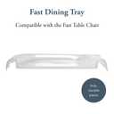 Inglesina Fast Dining Tray Plus - Compatible with Inglesina Fast Table Chair - Durable & Easy to Clean - Quick, Simple Installation - BPA Free
