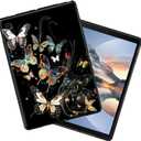 Black Tablet Case for Samsung Galaxy Tab A7 Lite 2021 8.7 Inch (SM-T220/T225/T227), Soft TPU Silicone Protective Shell Shockproof Case for Galaxy Tab A7 Lite 2021, Butterfly