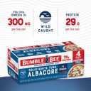 2 x Bumble Bee Solid White Albacore Tuna in Water, 5 oz Can (Pack of 4) - Wild Caught Tuna - 29g Protein per Serving, High in Omega-3s - Non-GMO Project Verified, Gluten Free, Kosher (EXP 11/12/28)