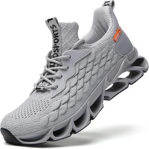 TSIODFO Women's Sneakers Athletic Sport Running Tennis Walking Shoes (7.5, Light Grey 01)