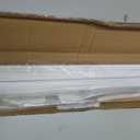 No Drill Cordless Vinyl Mini Blinds,White,33.5" W x 36" H