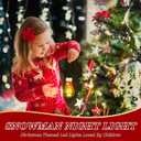 Christmas Decorations LED Bulbs Lights,Snowflake-Shaped LED Bulb,Dimmable Night Light for Kids,Nice for Christmas Gift,Christmas Decor for Hanging