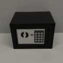 Yuanshikj Electronic Deluxe Digital Security Safe Box Key Keypad Lock Home Office Hotel Business Jewelry Cash Use Storage money (BLACK)