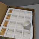 Tosnail 12 Pack 2.5 Inch Small Succulent Pots with 12 Bamboo Trays, Round White Ceramic Mini Plant Pots, Tiny Succulent Planters, Cactus, Flower, Air Plant Containers, Modern Home and Office Decor