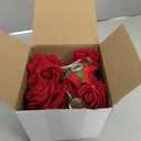 Batiyeer 24 Pcs Flower Hair Clips Rose Brooch Floral Hairpins 2.8" Flowers Hair Clips Headpieces Accessories for Flamenco Dancer Women Bridal Bridesmaid Wedding Party Violet Day Irish Festival(Red)