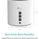 TP-Link Deco X55 AX3000 WiFi 6 Mesh System - Covers up to 2500 Sq.Ft., Replaces Wireless Router and Extender, 3 Gigabit Ports, Supports Ethernet Backhaul, Deco X55(1-Pack)