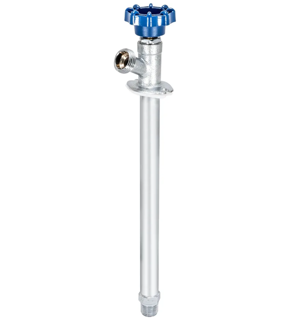 Eastman 10 Inch Frost Free Sillcock, 1/2 Inch MIP x 1/2 Inch Sweat, Blue, 80222