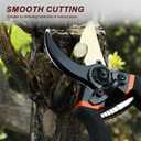 Advanced Bypass Trimming Scissors - Professional Gardening Scissors, 1.57-inch Trimming Diameter Anti rust Stainless Steel Blades, Plant, Flower, Bush Manual Trimmer, 1-piece Set