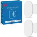 Zigbee Door Sensor 2 Pack, Mini Smart Door Sensor, Home Automation, Kid Safety, Compatible with SmartThings, Alexa, Home Assistant, Aeotec, Hubitat, Homey with Build-in Zigbee Hub, Hub Required