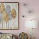 CosmoLiving by Cosmopolitan Metal Starburst Home Wall Decor 3D Wall Sculpture, Set of 3 Wall Art 6", 9", 11"W, Silver