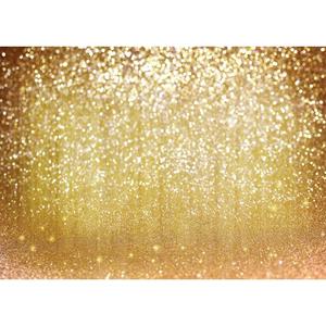 LYWYGG 10x8FT Vinyl Photography Backdrop Golden Particles Speckle Background Dreamy Fantasy Dreamlike Theme Metal Festive Holiday Party Decorative Photography Backdrop CP-10-1008