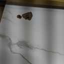 HOOBRO Folding TV Tray Tables, Side Table for Small Space, Industrial Snack Tables for Eating at Couch, Stable Metal Frame, Easy Assembly, Space Saving, Marble and Gold DM25BZ01