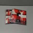 2 x 4 Pack Christmas Checkered Tablecloth Buffalo Plaid Snowflake Table Cover 51 X 86'' Disposable Rectangle Red and Black for Xmas Party Decor Winter Holiday