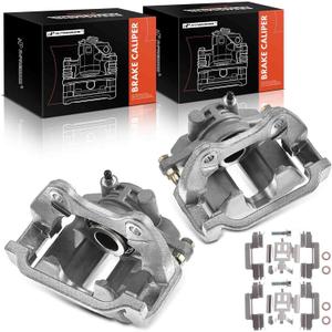 A-Premium Brake Caliper Assembly Replacement for Cadillac DeVille DTS Chevrolet Silverado 1500 GMC Sierra 1500 2003-2011 Rear Side 2-PC