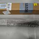 Ivilon Tension Curtain Rod - Spring Tension Rod for Windows or Shower, 36 to 54 Inch. Brushed Nickel
