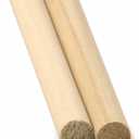 Round Wooden Dowel Rod 1" x 36", Pack of 2