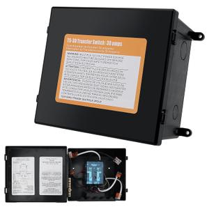TS-30 30 Amp Automatic Transfer Switch for RV,Speedboats,Travel Trailer,Camper Van,120V Generator Transfer Switch for Inverter/Shore Power/Generators