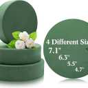 Pangda 4 Pcs Round Floral Foam Blocks in Different Sizes, Large and Small Dried Flower Foam Bricks for Valentine's Day Artificial Flowers Arrangements Craft Projects Wedding Aisle Party Decorations