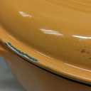 Lodge 6 Quart Enameled Cast Iron Dutch Oven with Lid – Dual Handles – Oven Safe up to 500° F or on Stovetop - Use to Marinate, Cook, Bake, Refrigerate and Serve – Apricot