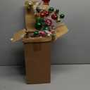 2 Pcs Christmas Ball Garland 6 ft Ball Ornaments Christmas Bulb Garland Xmas Tree Bauble Decorations for Party Supplies Indoor Outdoor Home Office Decoration Accessories(Red,Green,Gold)