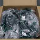 2PACK C9 LED Christmas Lights with 100 Spring Clips, Total 100ft 100 LED Waterproof Strawberry String Lights, Commercial Grade Extendable Perfect for Roofline Patio House Xmas Decor, Warm White