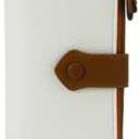 Women Slim Wallet Rfid Blocking With Passport And Credit Cards Holder Purse For Minimalist Soft Leather Zipper Monederos (white)