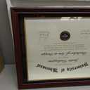 16x20 Diploma Frames 14x17 with Black Mat, Fits Degree Certificate Document, 20 x 16 Cherry Red Frame with Tempered Glass Panel for Wall Mounting