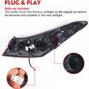 Huray Tail Light Assembly for Toyota Camry 2021-2022 Tail Lamp Replacement 81560-06A20 Driver Side (Left)