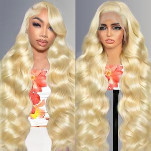 MCLOUD 30 Inch 613 13x6 Lace Front Wig Human Hair 200 Density Blonde Wig Human Hair 13x6 Blonde Body Wave HD Lace Frontal Wigs Pre Plucked for Women