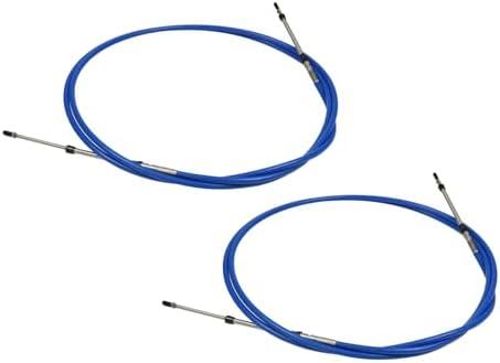 Jecoupoon 3300/33C Marine Throttle Shift Remote Control Box Cable for Outboard Engine Boat Motor Steering System 8FT 13FT 15FT 20FT 30FT (10FT,2PCS)