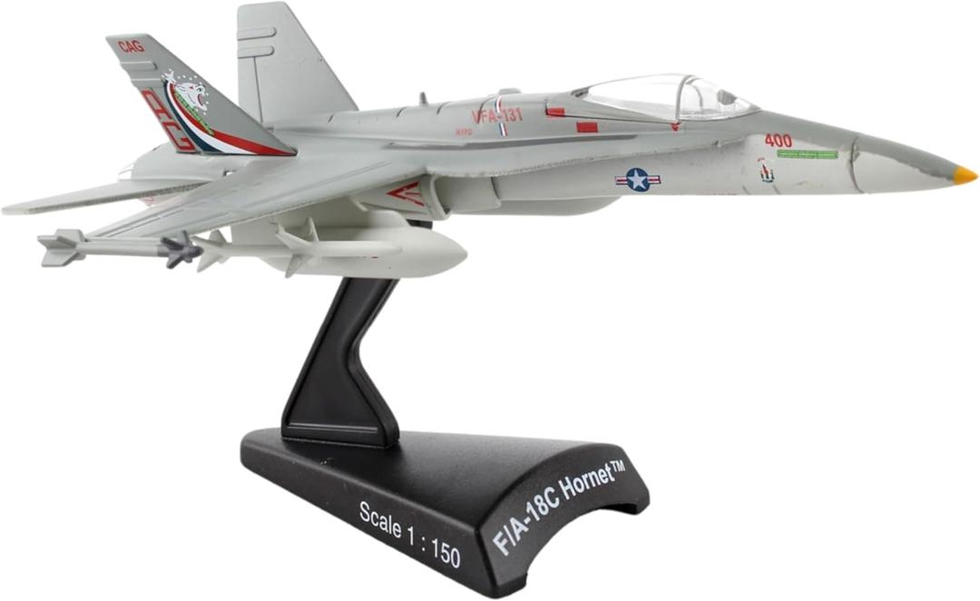 Daron Worldwide Trading F/A-18C VFA131 Wildcats Vehicle,Silver