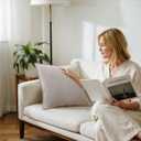 Fall Decorative Pillow Covers, 20x20 Inch Pillow Covers Set of 2, Beige Soft Chenille Decorative Square Throw Pillow Covers Farmhouse for Sofa Living Room Bed Home Decor