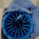 Professional 7 in 1 Dog Paw Cleaner for Dogs & Cats - Includes 1 Portable Paw Washer, 1 Bath Brush, 2 Dog Toothbrushes and 3 Absorbent Towels Note: Fits Paws 2.5 to 3.5 Inches Wide (Large, Blue)