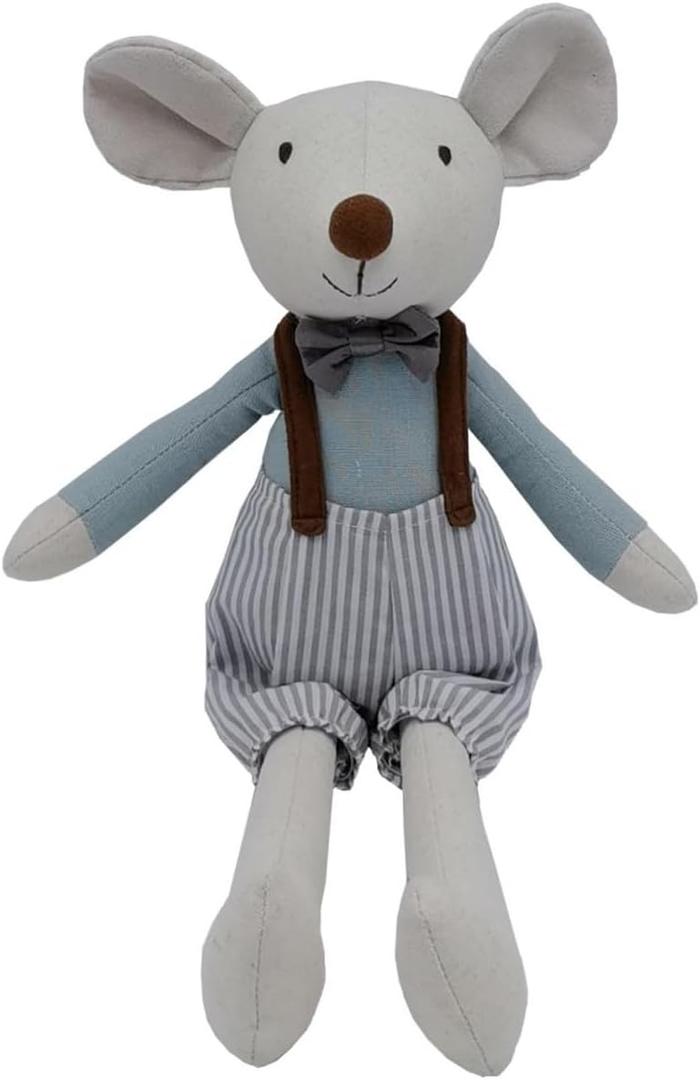 Prince Mouse Stuffed Animals,15.7" Tall Rat Plushies with Backpack Pants,Cute Stuffed Animal for Girls As Birthday, Easter Prince Mouse Stuffed Animals,15.7" Tall Rat Plushies with Backpack Pants,Cute Stuffed Animal for Girls As Birthday, Easter
