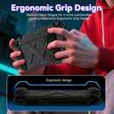 3 x DJ&RPPQ for Nintendo Switch 2 Case 2025, TPU + PC 2 in 1 Cover Protector, Anti-Scratch, Shock-Absorption, Ergonomic Grip Design, Easy to Install for Nintendo Switch 2, Black