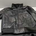 FTIMILD Men's Leather Jacket Motorcycle Jacket Windproof PU Vintage Bomber Jacket 