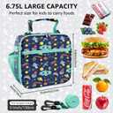 ZAZIWZ Lunch Bag for Kids Insulated Lunch Boxe for Girls Boys Reusable Cooler Tote Small Lunchbag Back to School Cute Lunchbox for Teens 02 (Space)