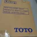 TOTO SoftClose Slow Close Elongated Toilet Seat and Lid, Bone - SS114#03