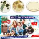 Mold Test Kit for Home: 10 Simple Mold Detector with Detailed Identification Guide for Surfaces Indoor Air Quality HVAC Testing Results in 48 Hours at Home Black Mold Detection Kit