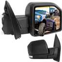 Right Passenger Side Mirror, For Ford F150 Side Mirror Replacement 2015-2020, For Ford F150 Side View Mirror, w/Temperature Sensor, Heated, Turn Signal Light, 8 Pins FO1321556