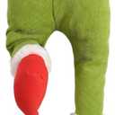 Garneck Christmas Elf Legs Tree Topper: Pose-Able Plush Stuffed Elf Feet Body Garland Ornaments Green Stole Xmas Tree Holiday Party Indoor Outdoor Decoration